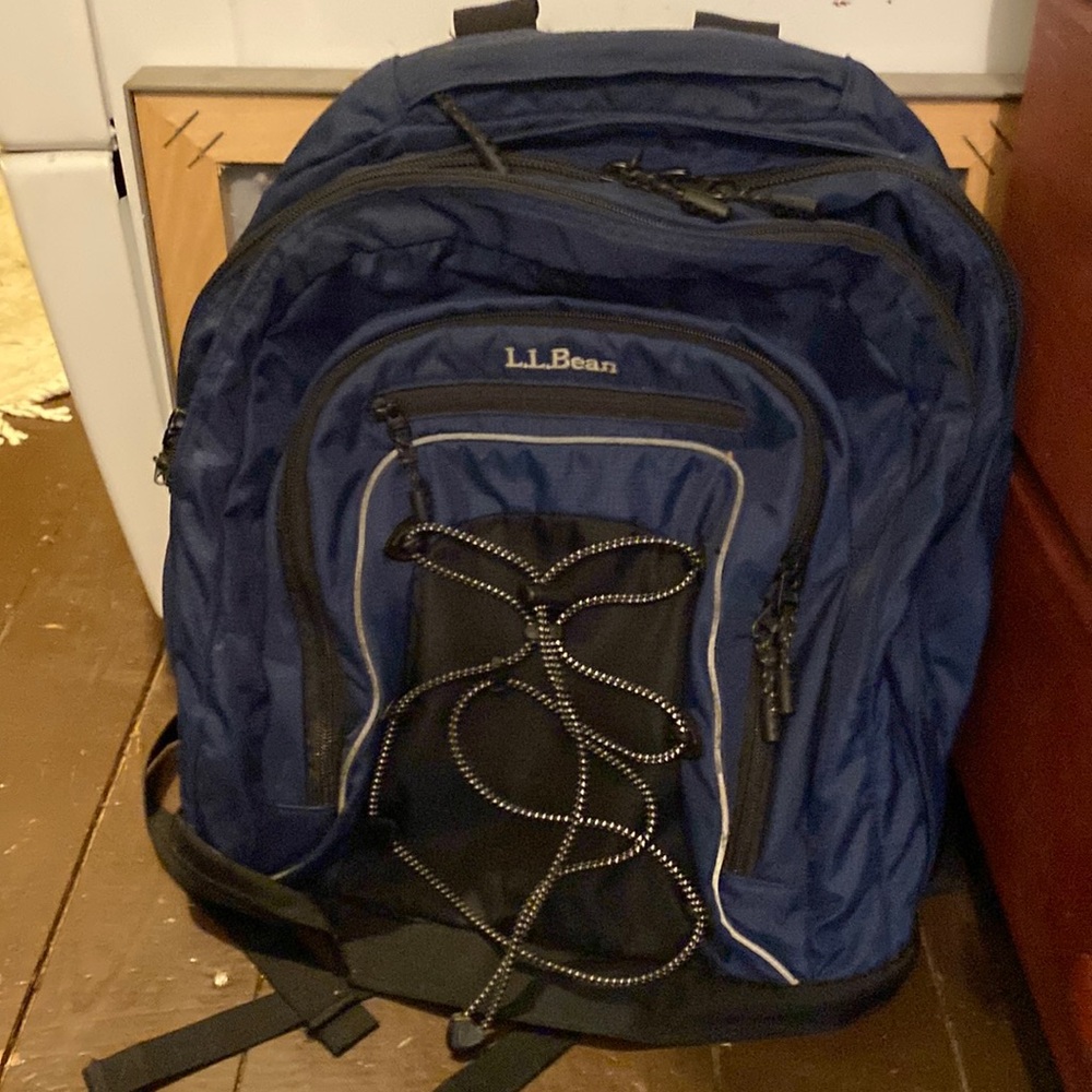LL Bean Navy Blue Backpack